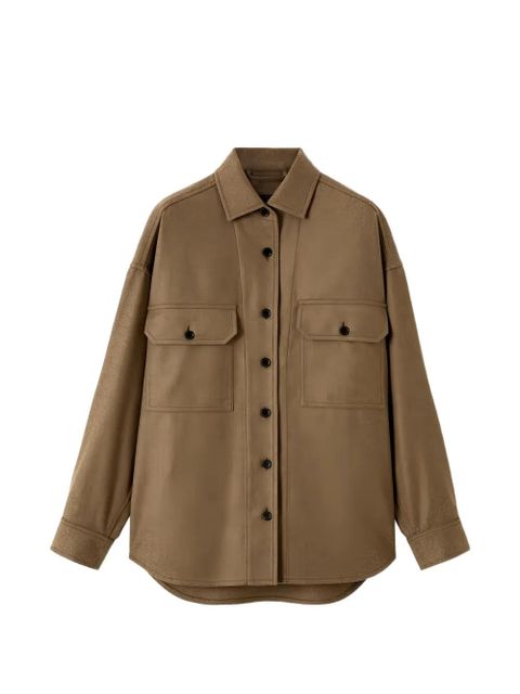 Loro Piana Darby chest-pockets button shirt jacket - Brown - zdjęcie produktu nr 1