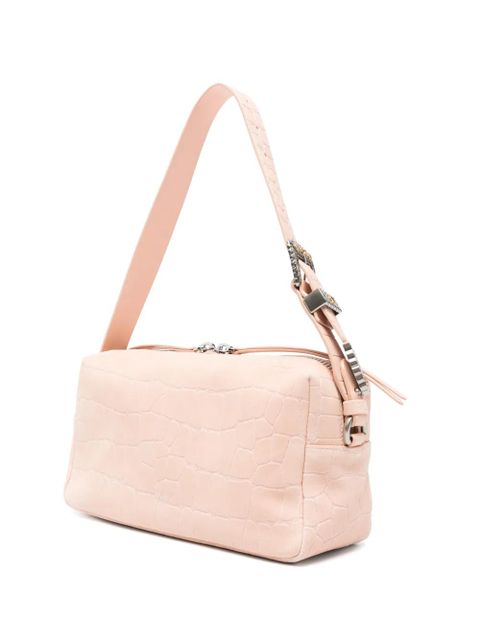 PINKO crocodile-effect shloulder bag