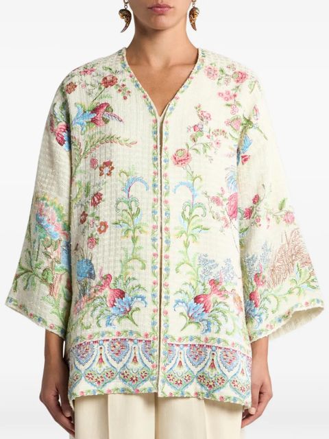 ETRO flora fauna-motif jacket - Neutrals - zdjęcie produktu nr 2