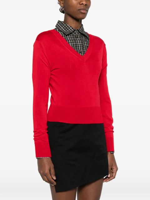 Vivienne Westwood V-neck sweater - Red