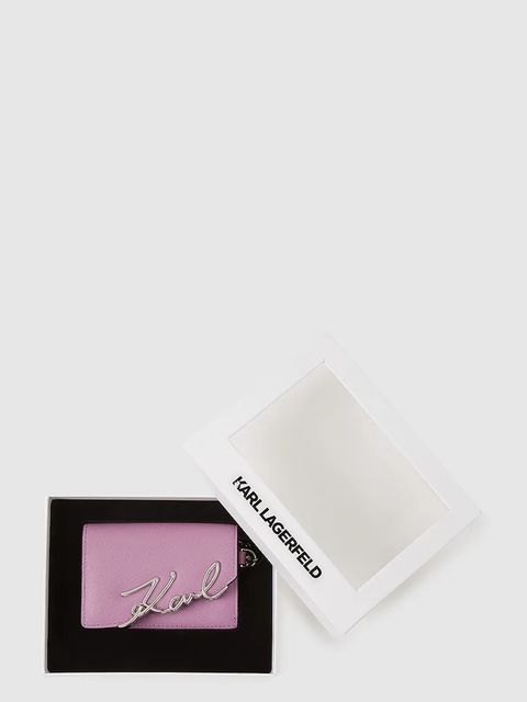 Karl Lagerfeld portfel skórzany K/SIGNATURE