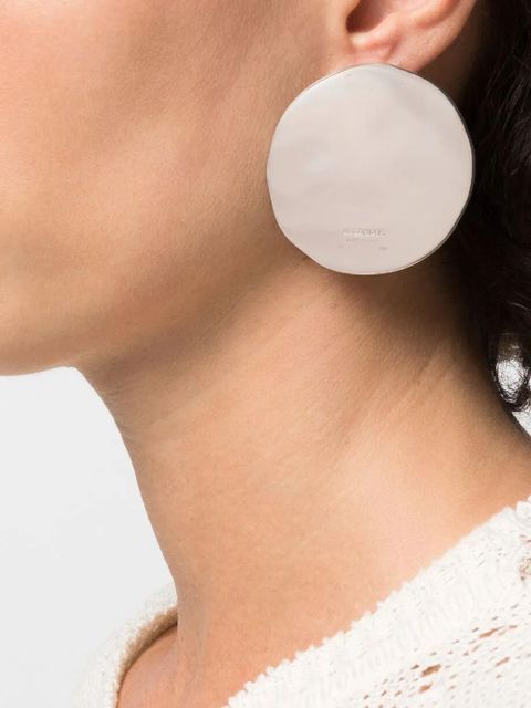 Jil Sander enamel plate earrings - Silver - zdjęcie produktu nr 2