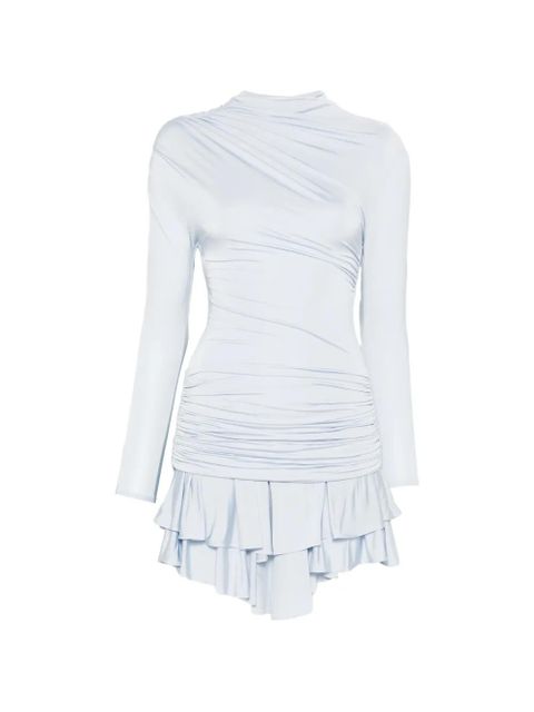 Self-Portrait ruffled mini dress - Blue - zdjęcie produktu nr 1