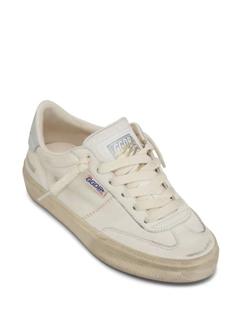 Golden Goose logo tag lace-up leather sneakers - Neutrals - zdjęcie produktu nr 2