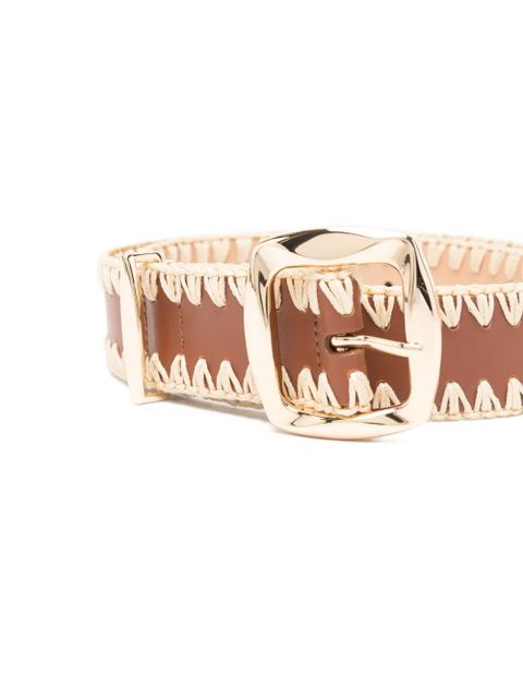 ZIMMERMANN Kaia woven-trim belt - Brown