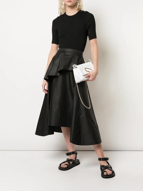 3.1 Phillip Lim picôt-stitch ribbed T-shirt - Black