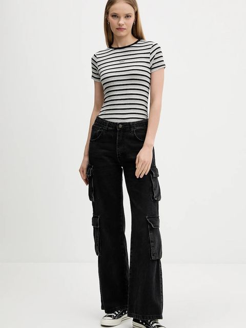 Guess Jeans t-shirt damski kolor czarny W5BP52 KA0H1 - zdjęcie produktu nr 2