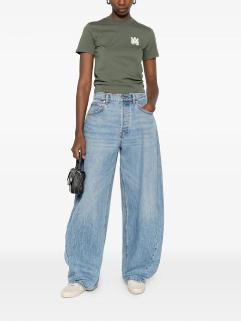 AMIRI logo-detail crew-neck T-shirt - Green