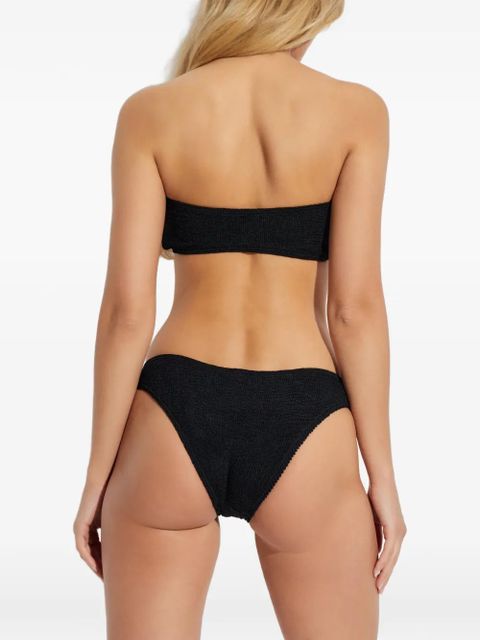 Bond-eye Sign textured bikini bottom - Black