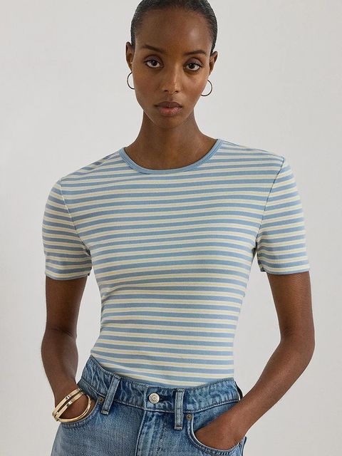 Lauren Ralph Lauren T-shirt damski bawełniany - zdjęcie produktu nr 1