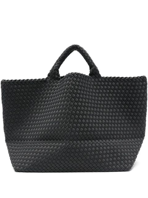 NAGHEDI large St. Barths woven tote bag - Black - zdjęcie produktu nr 1