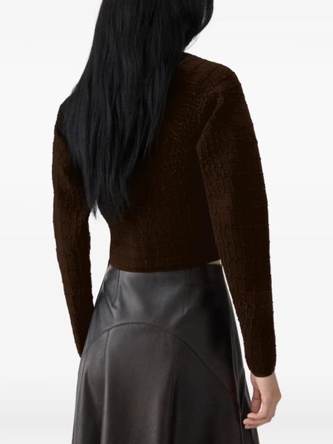 Jacquemus buttoned textured cardigan - Brown