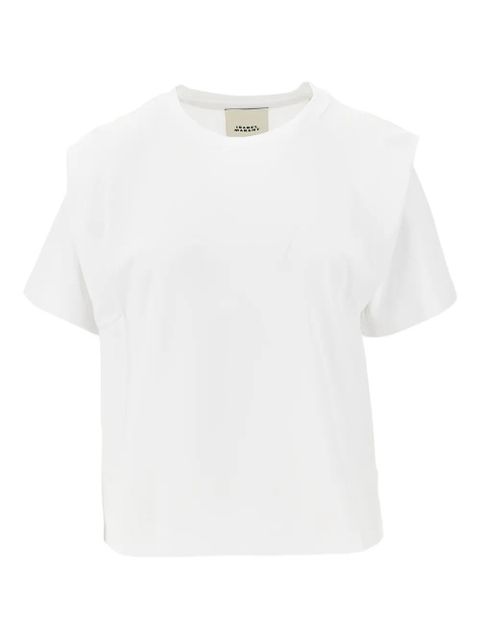 ISABEL MARANT Zelitos padded T-shirt - White - zdjęcie produktu nr 1