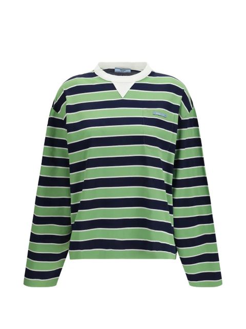 Prada knitwear striped long sleev top - Blue - zdjęcie produktu nr 1