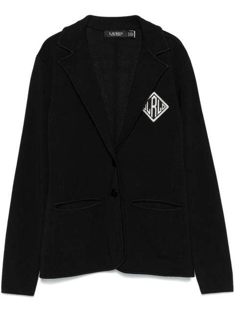 Lauren Ralph Lauren logo-embroidered blazer - Black - zdjęcie produktu nr 1
