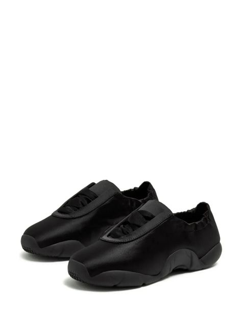 JW Pei Flavia Ballerina satin sneakers - Black