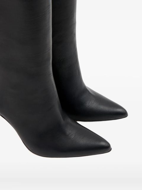 MM6 Maison Margiela leather knee-high boots - Black