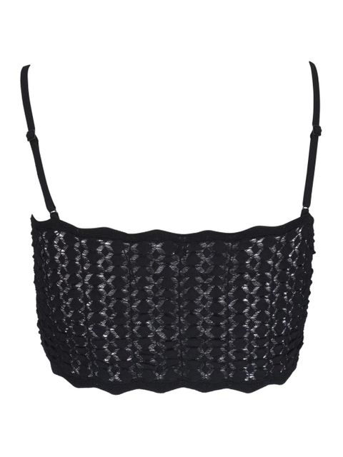 Saint Laurent knitted crop top - Black - zdjęcie produktu nr 2