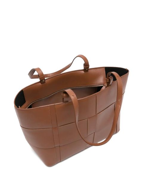 DeMellier Florence woven leather florence tote bag - Brown