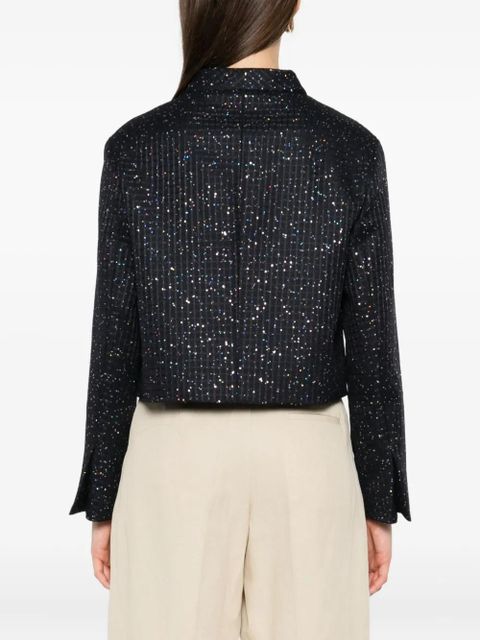 Max Mara sequin-embellished jacket - Blue