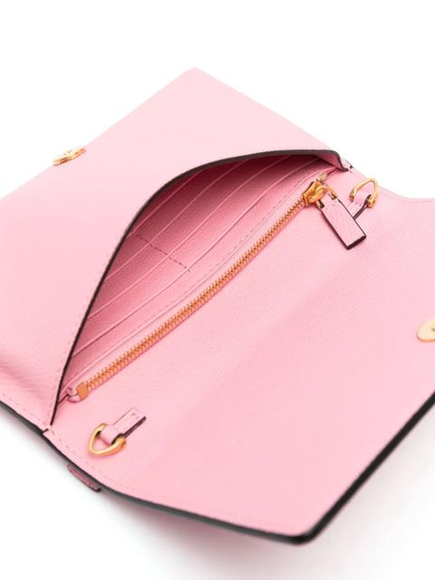 Valentino Garavani VLogo Signature leather crossbody bag - Pink