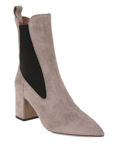 Paris Texas 70mm pointed-toe block-heel chelsea boots - Neutrals