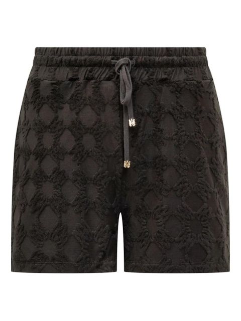 AMIRI drawstring cotton-blend shorts - Brown - zdjęcie produktu nr 1