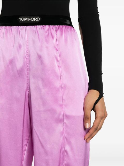 TOM FORD satin pyjama trousers - Purple