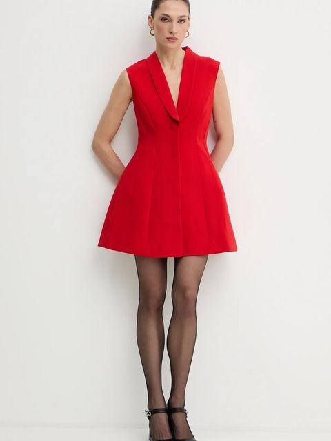 Bardot sukienka kolor czerwony mini rozkloszowana 59724DB - zdjęcie produktu nr 2