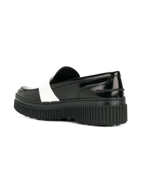 Tod's flatform loafers - Black