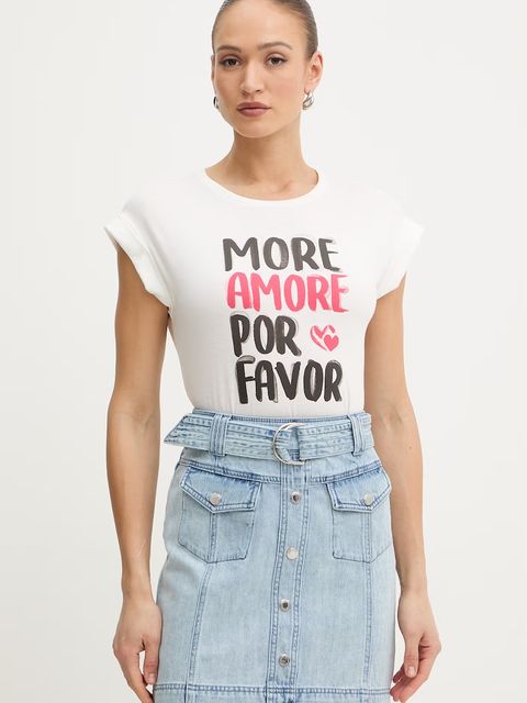 Morgan t-shirt damski z bawełną - zdjęcie produktu nr 2