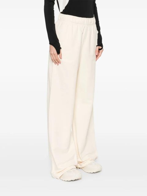 Moncler cotton wide-leg track pants - Neutrals