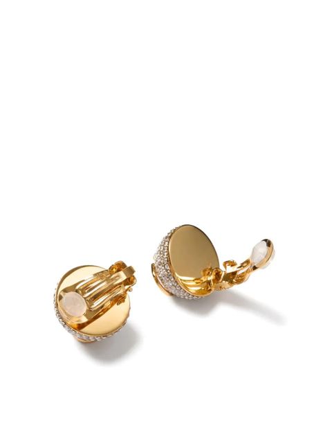Valentino Garavani 18kt gold Vlogo Signature clip-on earrings