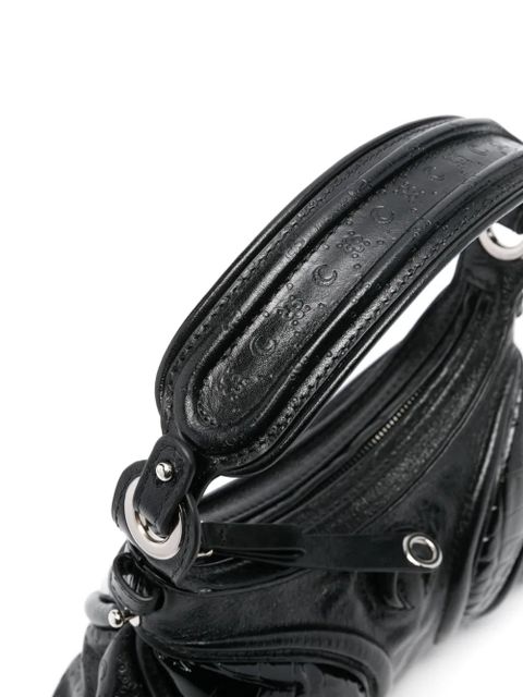 Marine Serre small Futura shoulder bag - Black