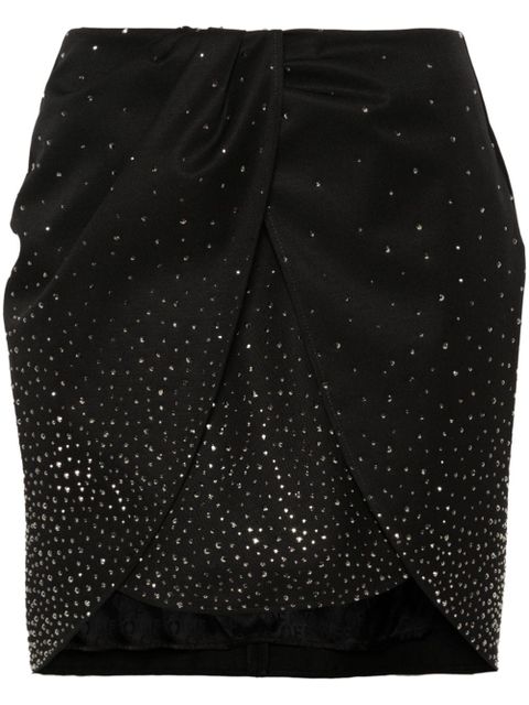Off-White crystal-embellished mini skirt - Black - zdjęcie produktu nr 1