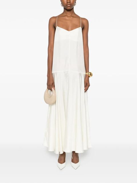 St. Agni silk twill slip dress - White - zdjęcie produktu nr 2