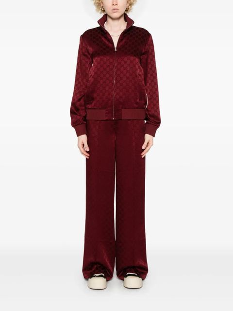 Gucci GG jacquard sweatpants - Red
