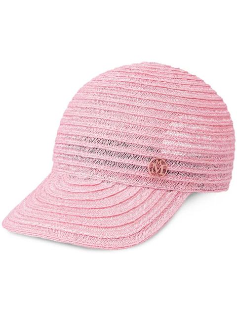 Maison Michel Tiger interwoven cap - Pink - zdjęcie produktu nr 1