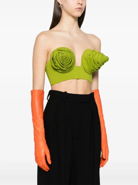 Jean Paul Gaultier conical-cup crop top - Green