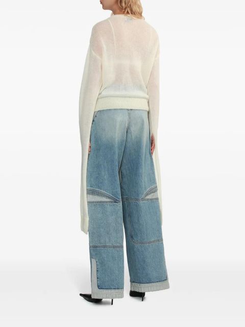 Coperni extra-long-sleeve jumper - White