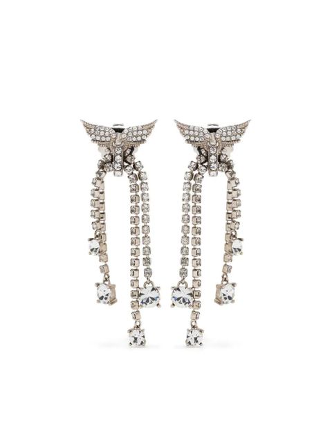 Zadig&Voltaire crystal-embellished drop earrings - Silver - zdjęcie produktu nr 1