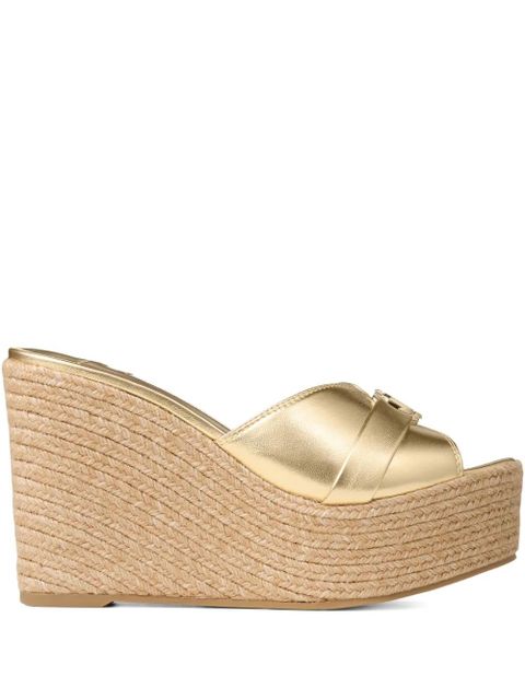 Jimmy Choo 100mm Leda mules - Gold - zdjęcie produktu nr 1