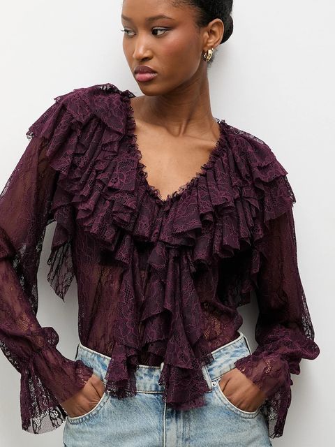 Answear.LAB bluzka damska kolor bordowy - zdjęcie produktu nr 1