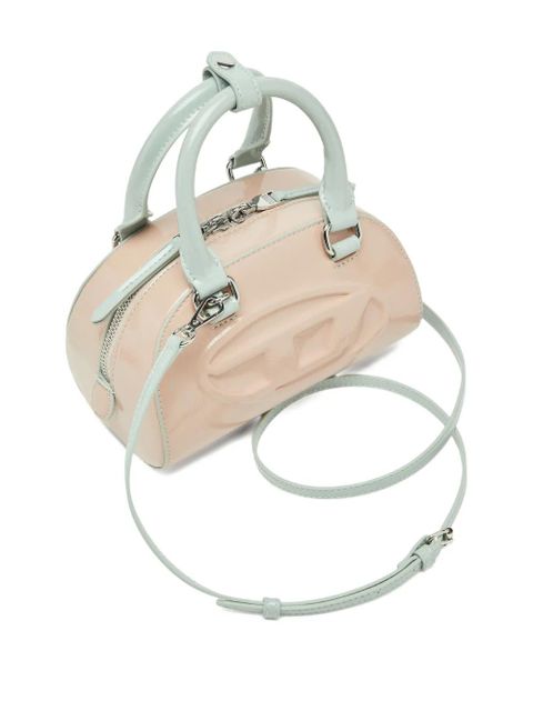 Diesel 1DR Dome embossed logo crossbody bag - Neutrals