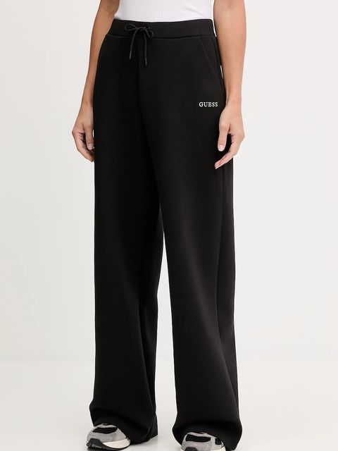 Guess spodnie dresowe AURELIA damskie kolor czarny gładkie V5BB03 K1971 - zdjęcie produktu nr 1