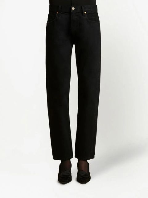 KHAITE The Kyle straight-leg jeans - Black