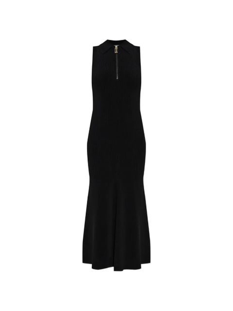 Victoria Beckham zip-fastening midi dress - Black - zdjęcie produktu nr 1