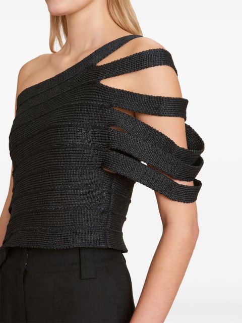 Cult Gaia Sashi knit top - Black