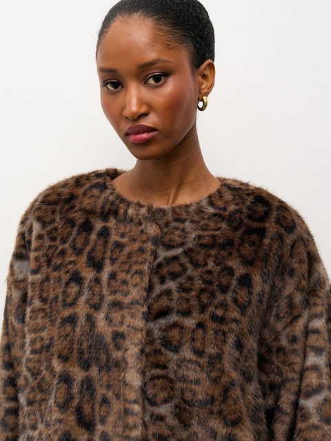 Answear.LAB kurtka kolor brązowy przejściowa