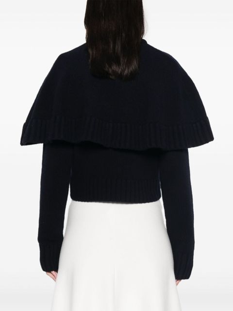Chloé cape-design cardigan - Blue